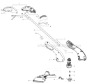 Part Location Diagram of 545077902 Weed Eater Handle Set